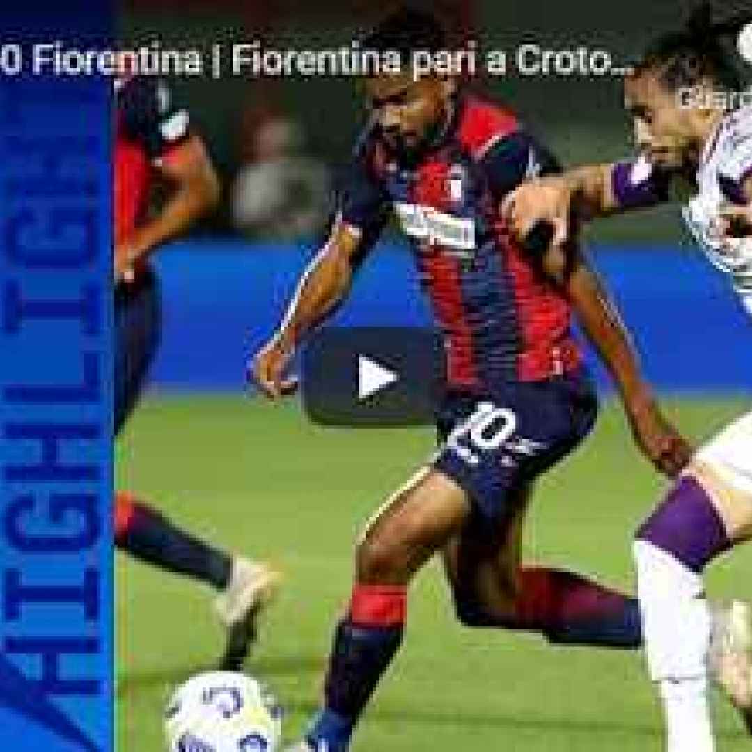 crotone fiorentina video calcio sport