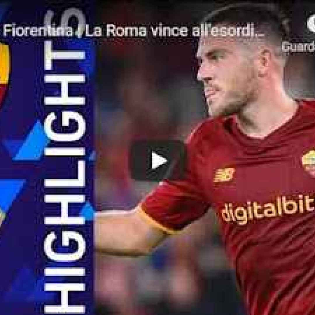 roma fiorentina video calcio gol sport
