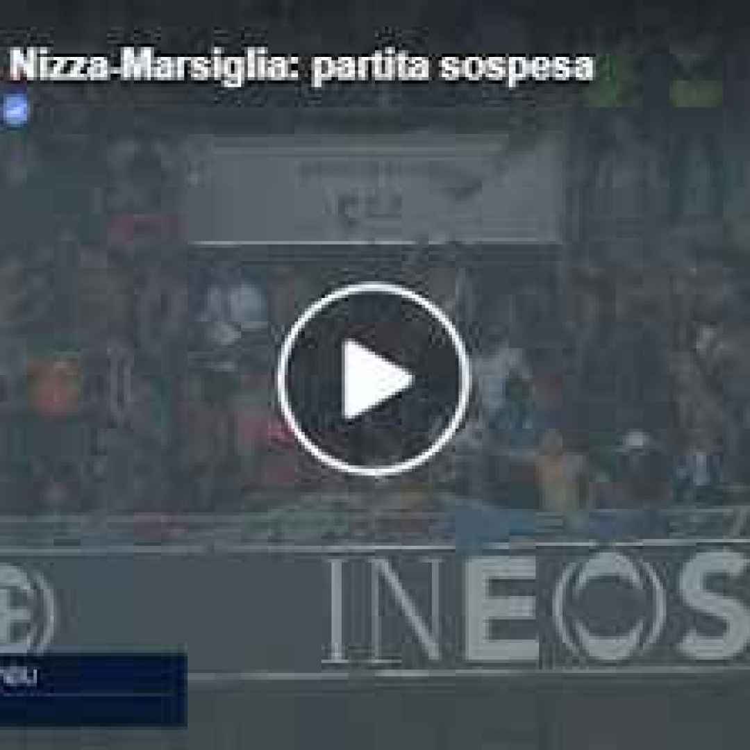 [VIDEO LIGUE 1] Nizza-Marsiglia: partita sospesa. Scene da Far West all
