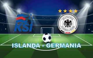 Calcio: islanda germania