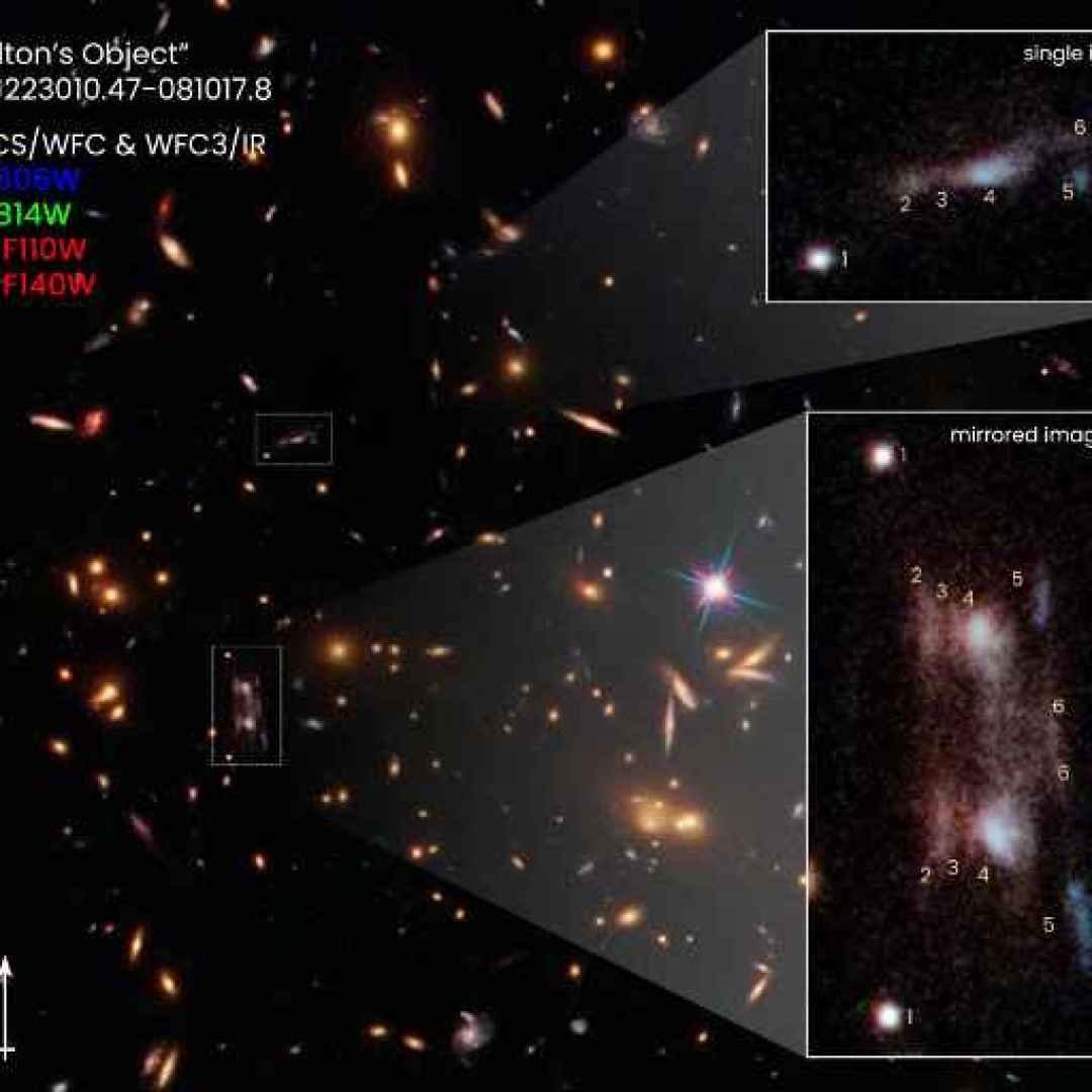 lente gravitazionale  galassie  hubble