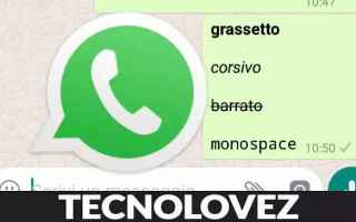 WhatsApp: whatsapp messaggio caratterio speciali