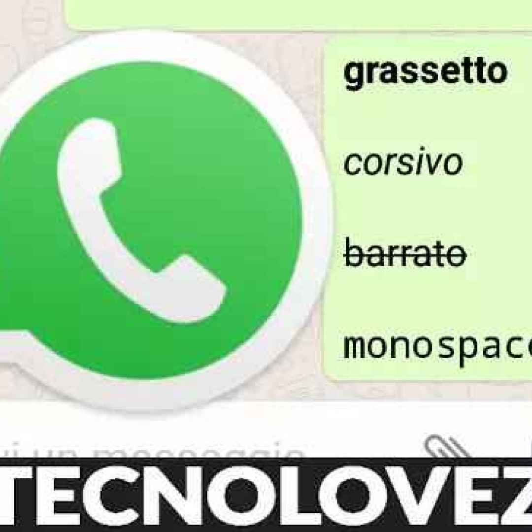 whatsapp messaggio caratterio speciali