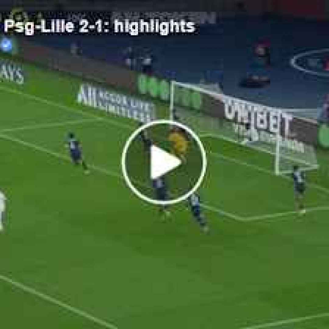 psg lille video parigi francia calcio