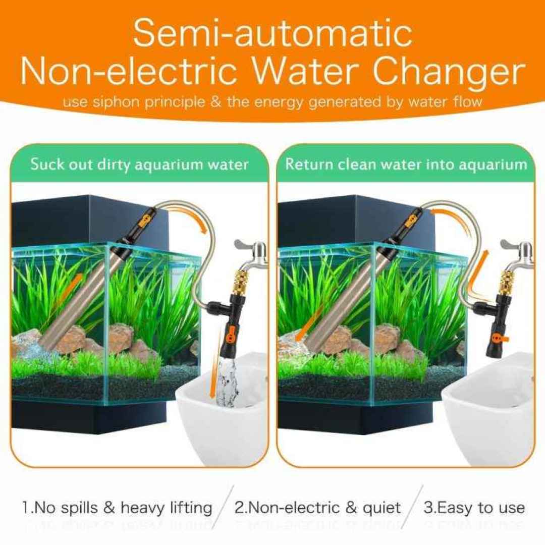 Gravel Vacuum Cleaner for Freshwater and Saltwater Aquariums