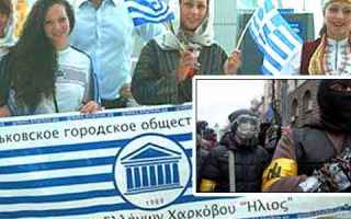 dal Mondo: neonazisti  battaglione  greci  mariupol