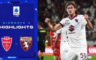 Serie A: monza torino video calcio sport
