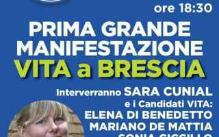 Sara Cunial a Brescia: manifestazione nazionale VITA
