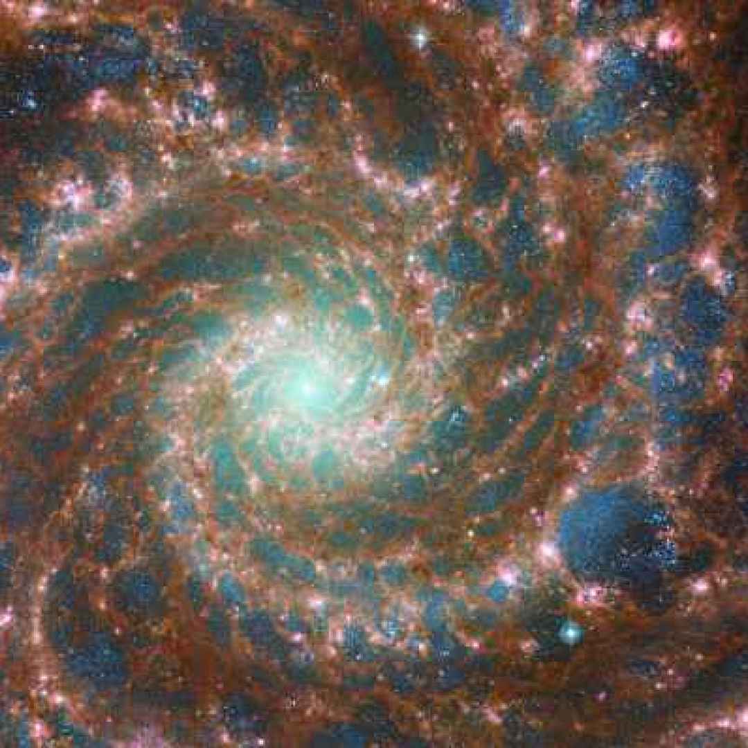 m74  webb  hubble  galassia