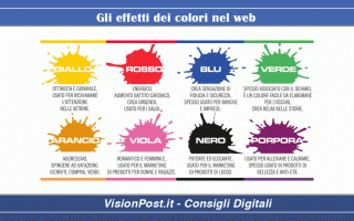 Web Design: Conosci la psicologia dei colori ? Ovviamente una breve panoramica dei colori nel web