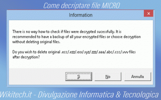 COME DECRIPTARE FILE MICRO<br />In questo articolo vuoi copire come decriptare un file MICRO ? Maga