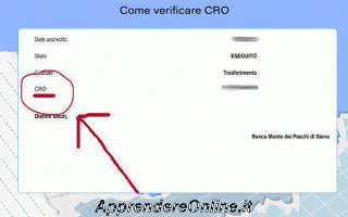 Internet: Ecco una guida veloce su come verificare CRO come verificare CRO Hai ricevuto un bonifico o stai per ricevere un bonific