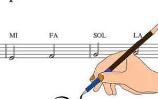 Musica: note musicali  pentagramma note
