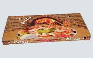 Scatole per pizza da asporto 35×75 h. 5 cm, con chiusura Italiana (Occhiellata) e al 100% alimentar