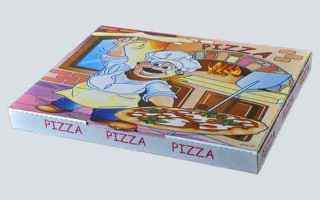 Scatole per pizza da asporto 37×47 h. 4 cm,  con chiusura Americana e al 100% alimentari. I nostri 