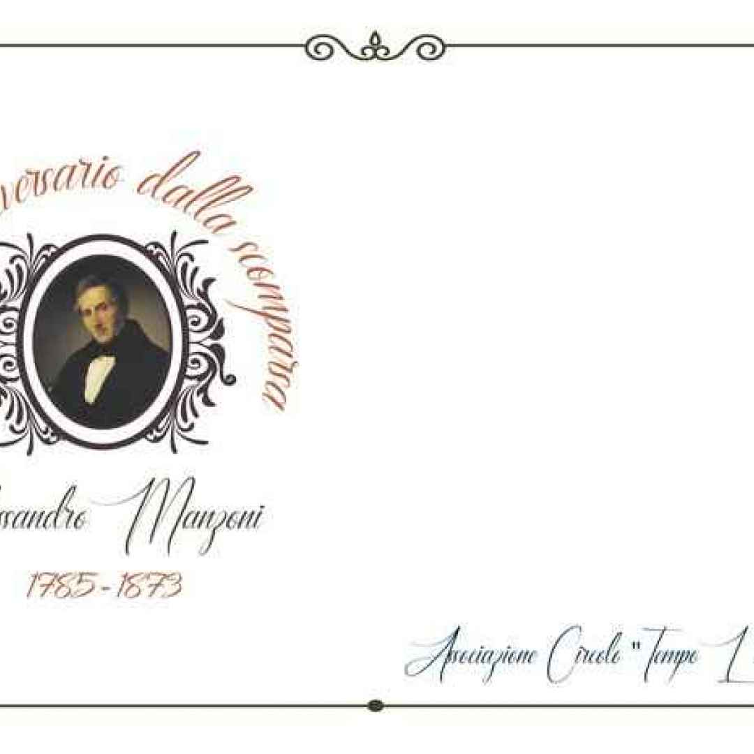 Al Memorial Correale, un annullo filatelico in occasione dei 150 anni dalla scomparsa di Alessandro Manzoni