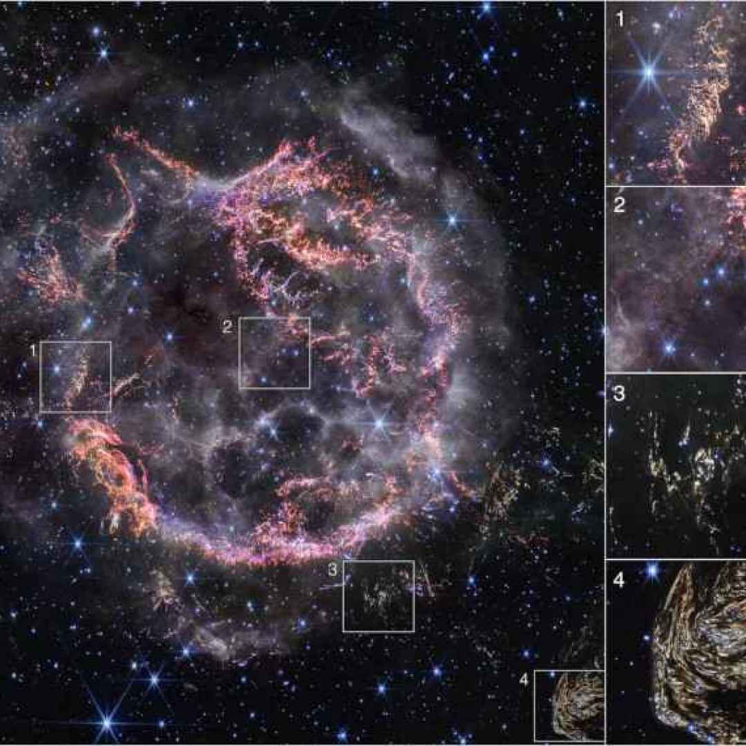 cassiopeia a  resti di supernova