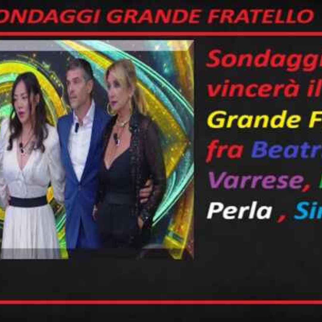 Grande Fratello 25/03/24 la finale di questa edizione chi volete che vinca fra Rosy Chin, Beatrice Luzzi, Massimiliano ?