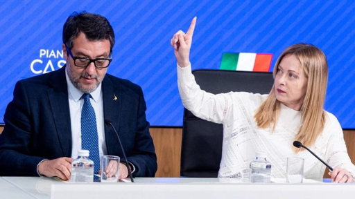 Nella fotografia, Maetto Salvini e Giorgia Meloni.