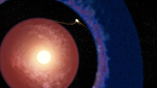 Rappresentazione artistica di Elias 2-24b, l’esopianeta più giovane mai rilevato finora, ancora in fase di accrescimento all’interno del disco di gas e polveri che circonda la sua giovane stella ospite.