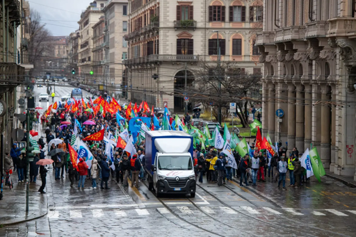Manifestazione operaia a Torino