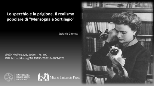 immagine di Elsa Morante.
Lo specchio e la prigione. Il realismo popolare di "Mezogne e Sortilegio"