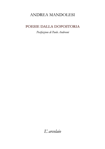 Copertina libro di poesie