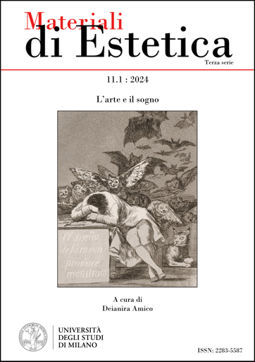 Copertina Materiali di Estetica volume  N. 11.1 (2024): L'arte e il sogno  