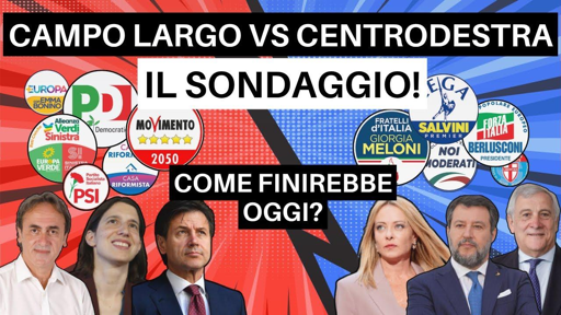 🔴 Centrodestra VS Campo Largo, come finirebbe oggi? IL SONDAGGIO

 Quanti del Movimento 5 Stelle o di più Europa accetterebbero di votare una coalizione comune? Tutti i dati spiegati dal nostro Sondaggista

