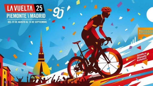 Illustrazione della Grande Partenza dall'Italia della Vuelta 2025