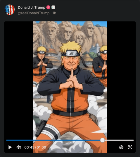 Trump as Naruto