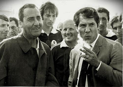 Alberto Sordi e Omar Sivori 