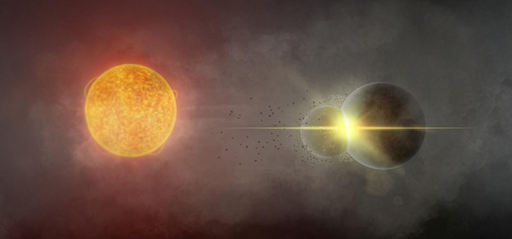 Una collisione planetaria attorno alla stella Gaia20ehk.