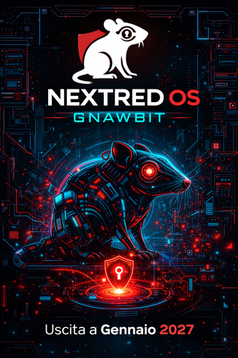 NextRedOS Gnawbit. Prossima release a Gennaio 2027.