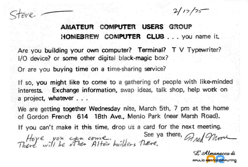 Homebrew computer club