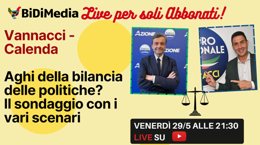 🔴 Vannacci e Calenda decideranno le elezioni? IL SONDAGGIO!

Dentro o fuori le coalizioni? Il posizionamento di Futuro Nazionale e Azione può decidere le sorti delle politiche? Il nostro sondaggio ha testato tutti gli scenari possibili, perché in politica la somma raramente fa il totale. Ecco tutti i risultati

