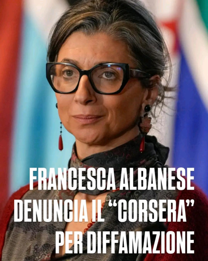 Francesca Albanese denuncia il "Corriere della Sera" per diffamazione.