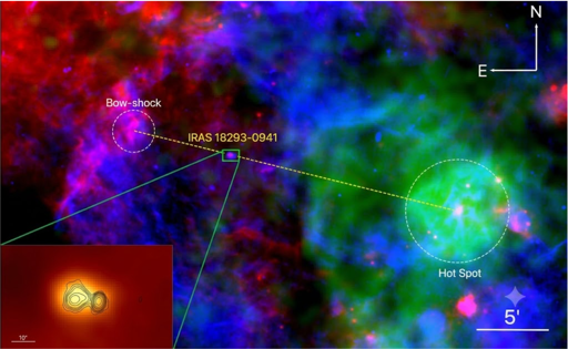 Interazione tra getto e ambiente in IRAS 18293−0941 su molteplici scale spaziali.