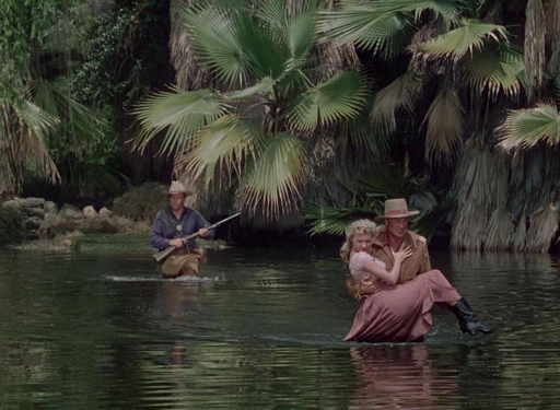 Gary Cooper, Mari Aldon e Sheb Wooley in Tamburi Lontani