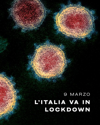 9 marzo: l'Italia va in lockdown.