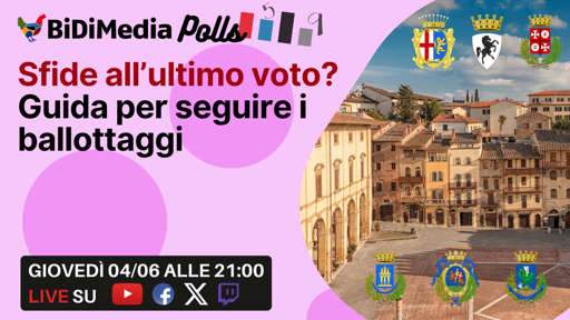 🔴 Ballottaggi: sfide all'ultimo voto? - Polls
In questa puntata di Polls, analizzeremo le sfide più importanti dei ballottaggi di domenica e lunedì prossimi.

