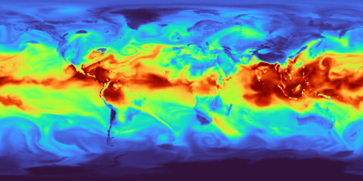  L’immagine completamente ricostruita, con la copertura globale ripristinata dall’IA.