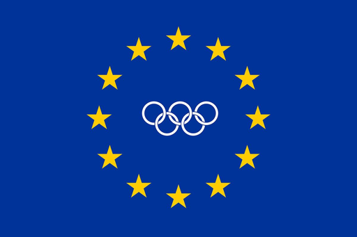 Bandiera olimpica dell'Unione Europea