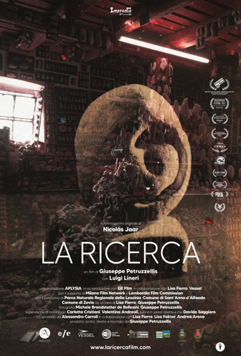Locandina del film documentario "La Ricerca".
