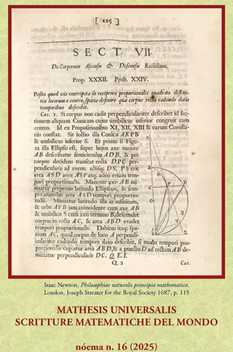 Copertina Noema n. 16 (2025):  Mathesis universalis. Scritture matematiche del mondo 
