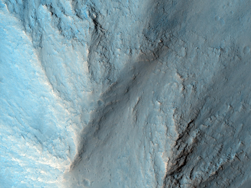 Questa scena si trova nella parte occidentale del Candor Chasma, che fa parte del sistema di canyon Valles Marineris.
