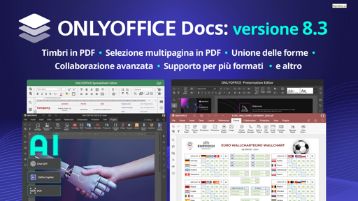 Rilasciato ONLYOFFICE Docs 8.3: le novità