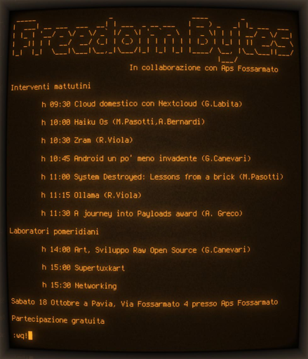 Programma della giornata