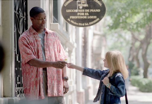 Denzel Washington e Dakota Fanning in Man on Fire - Il Fuoco della Vendetta