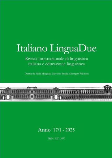 Copertina Italiano LinguaDue anno 17/1 -2025